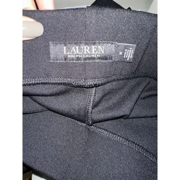Lauren Ralph Lauren Pants Women’s Medium Black Riding Pants Pull On Legging - Picture 5 of 7